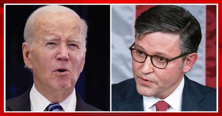 Speaker Johnson Gives Biden 1 Brutal Reply – Here’s His Response to Joe’s Crazy Demand