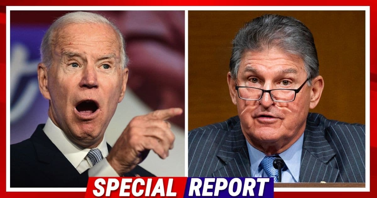 Manchin Just Betrayed Biden - He Just Put A Brutal End to Joe Shocking Scheme