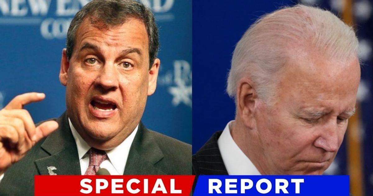 Chris Christie Just Flattened Joe Biden – The Former Governor Says Joe’s Presidency Is “Incompetence on a Monumental Scale”