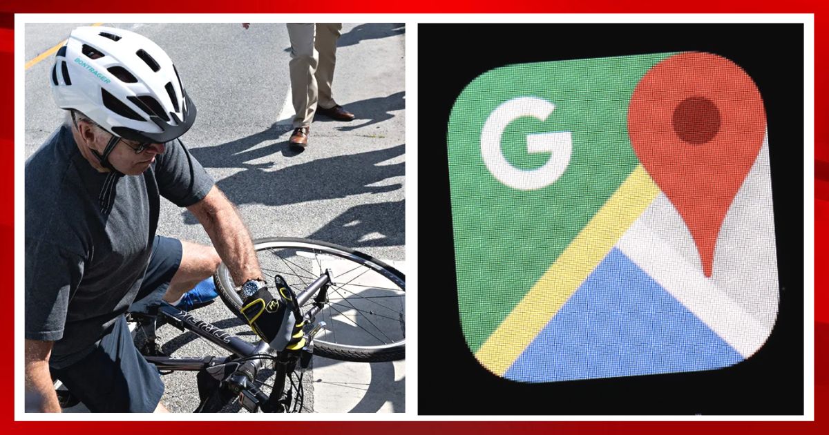 President Biden Gets 'Trolled' on Google Maps - The Place Joe Fell Off His Bike Is Unofficially Named "Brandon Falls"