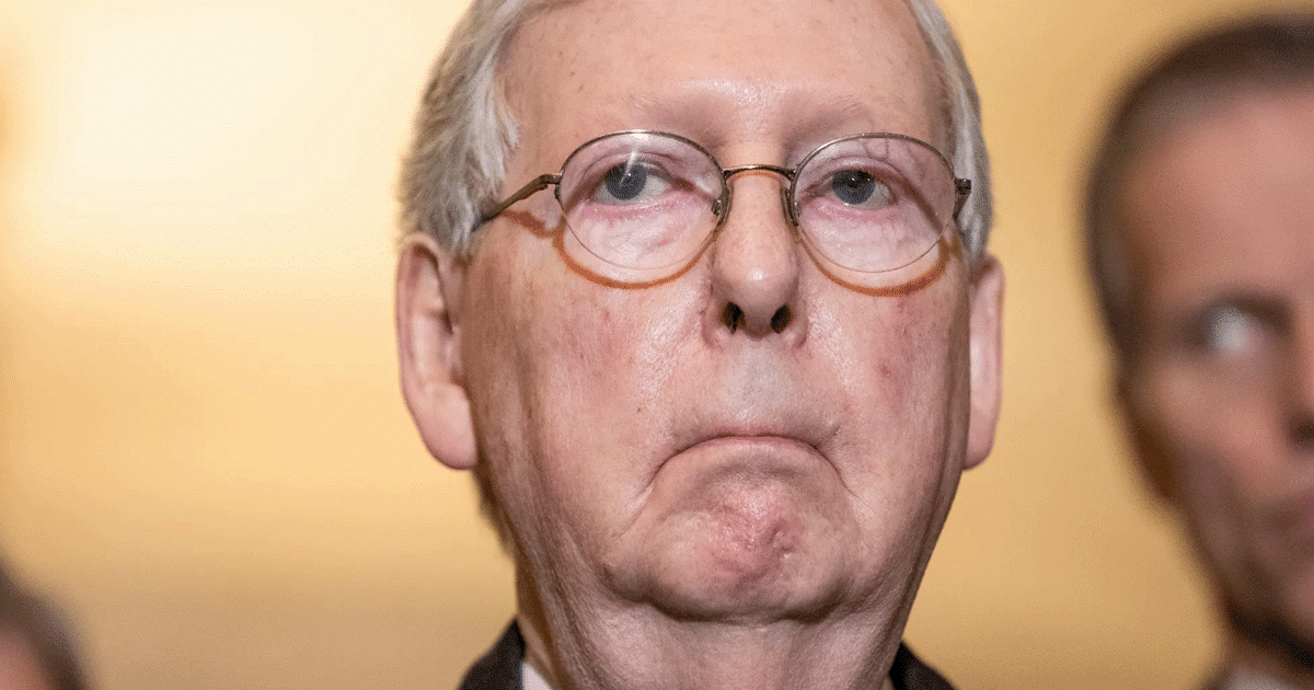 Rino Mitch Betrays Gop Again - Mcconnell Refuses To Back His Party On 1 